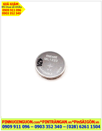 Maxell ML1220, Pin sạc 3v lithium Maxell ML1220 chính hãng, Xuất xứ NHẬT (Japan)